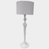 Draped Face of Africa Table Lamp